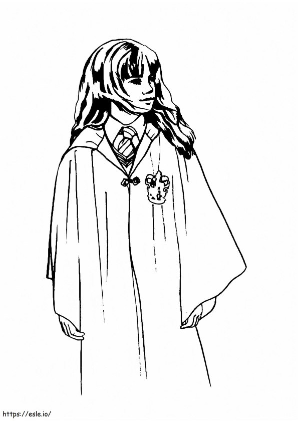 Young Hermione Granger coloring page