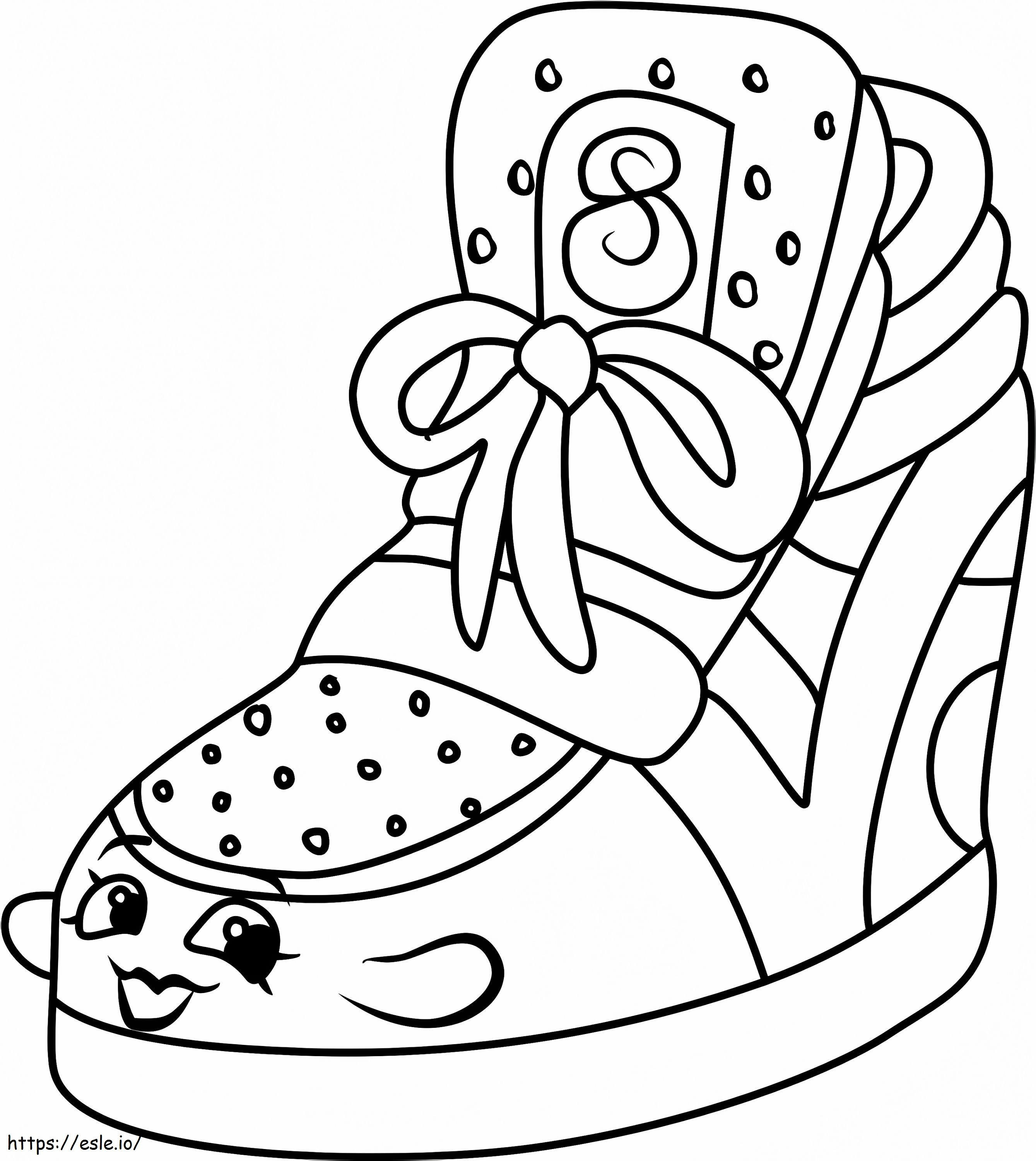 Sneaky Wedge Shopkins A4 coloring page