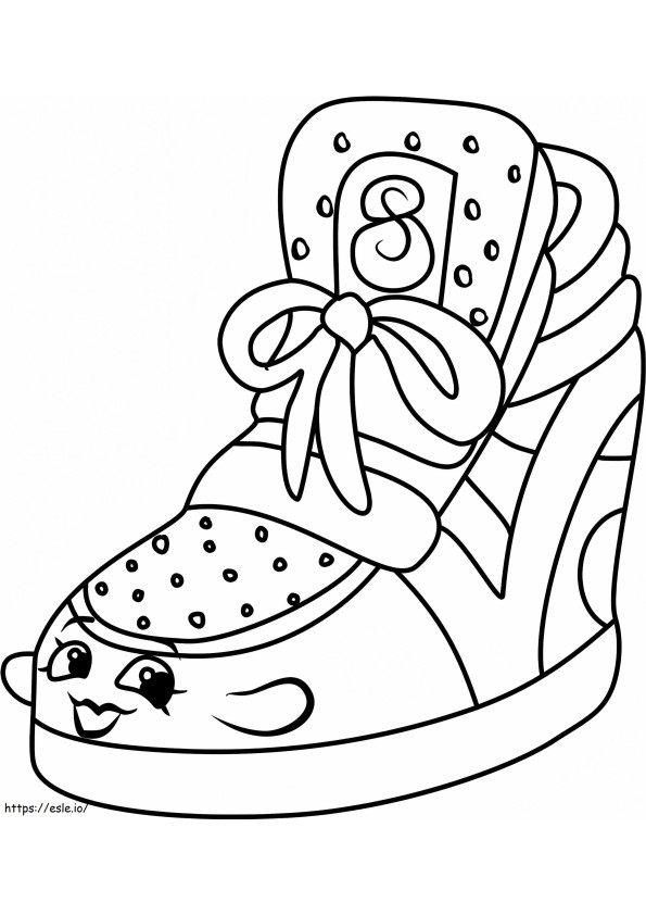 Sneaky Wedge Shopkins A4 coloring page