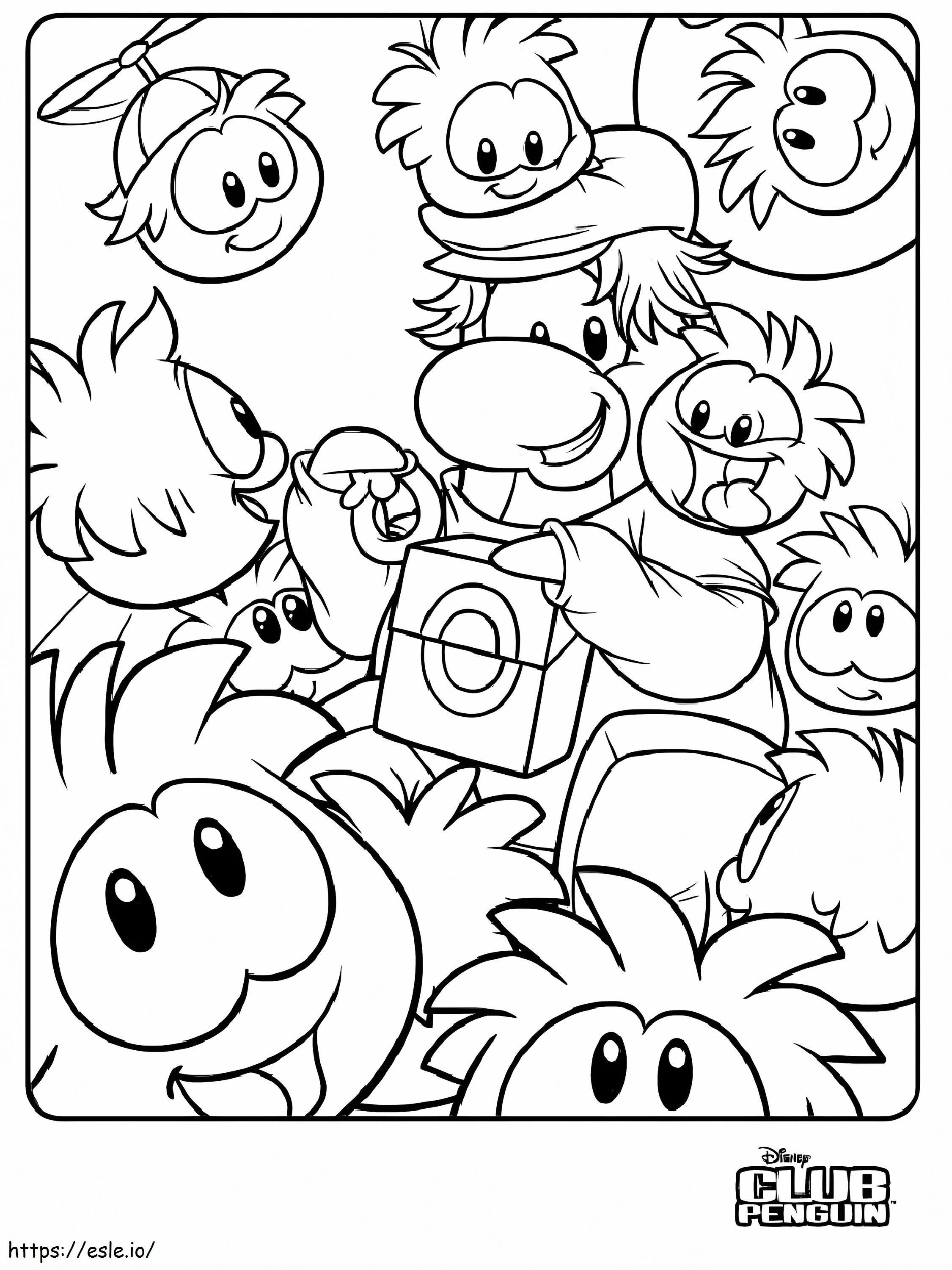 Club Penguin 2 coloring page