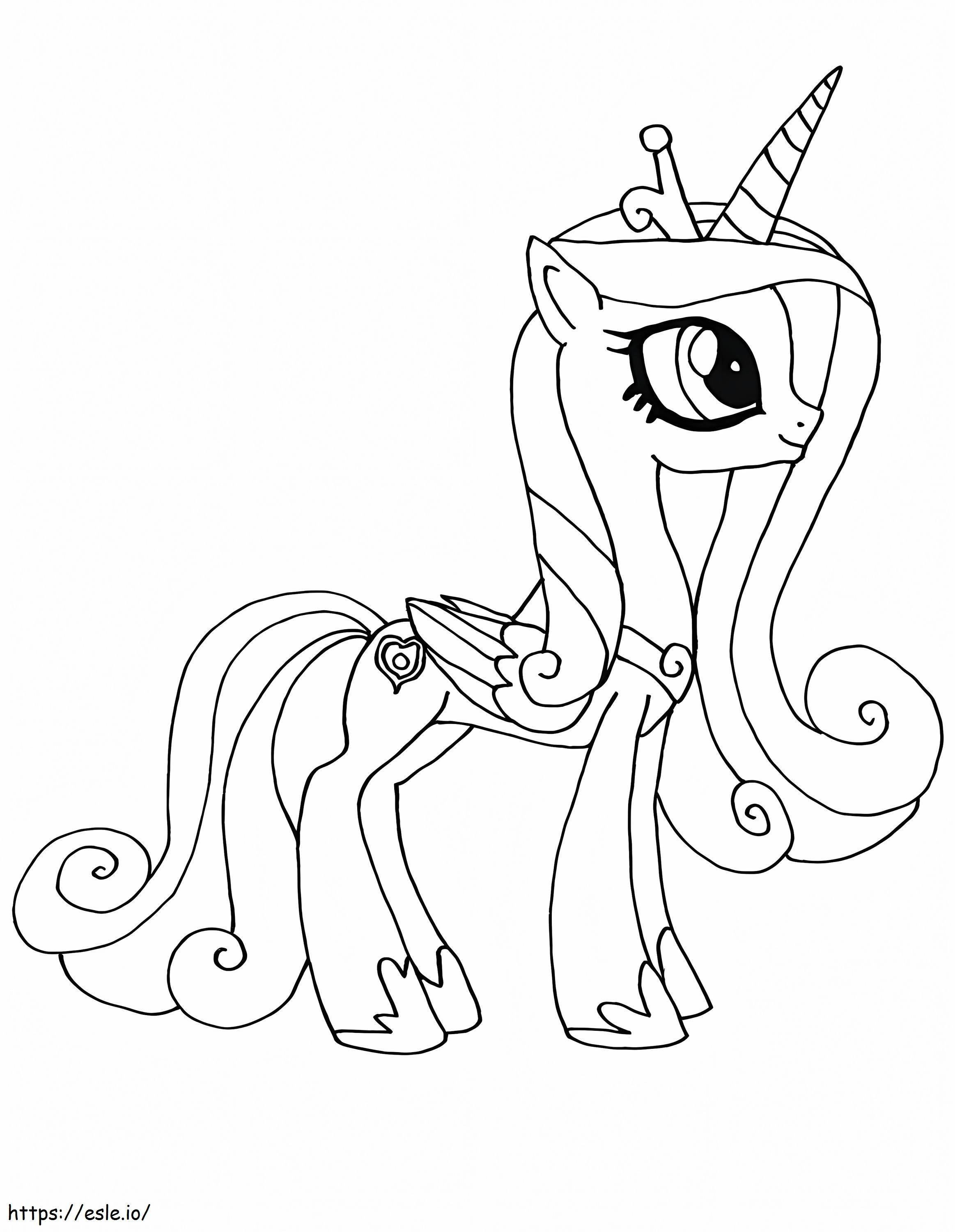 Princesa Candance My Little Pony 794X1024 para colorir