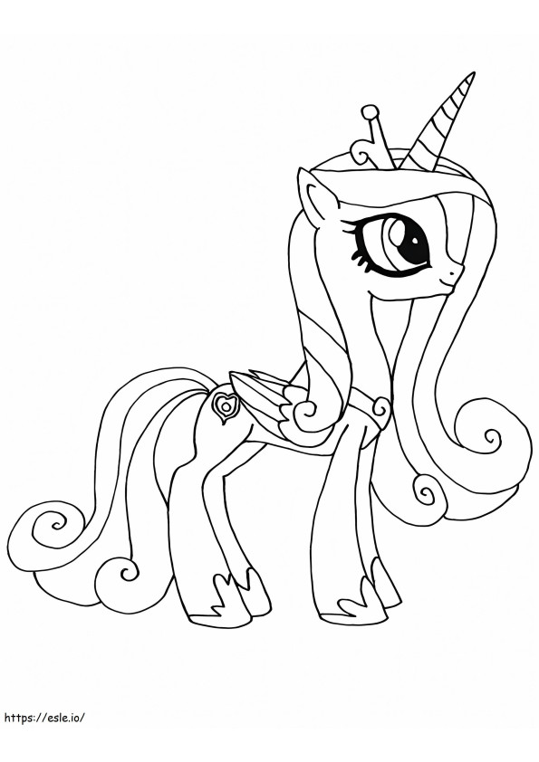 Princesa Candance My Little Pony 794X1024 para colorir