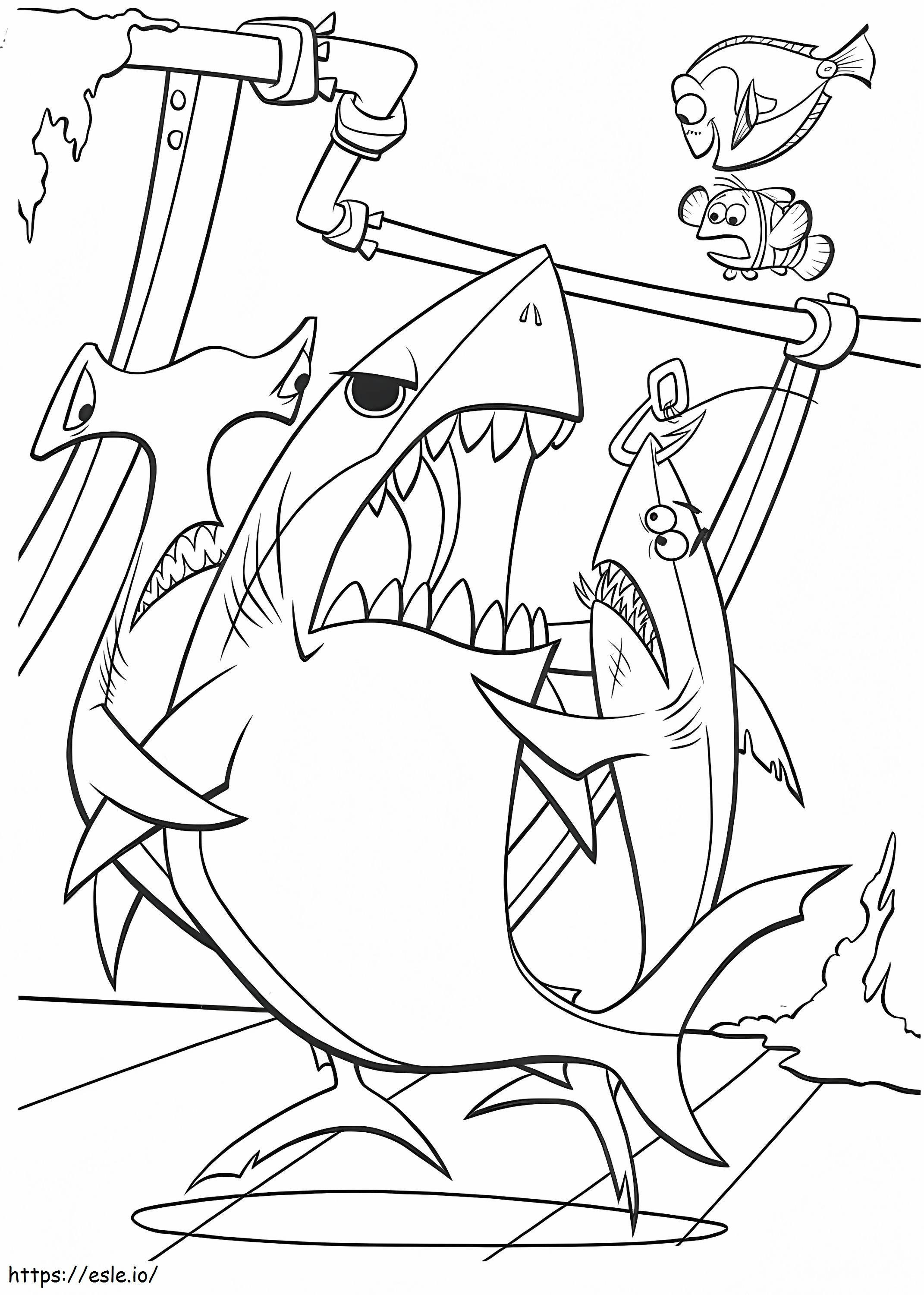 Angry Bruce A4 coloring page