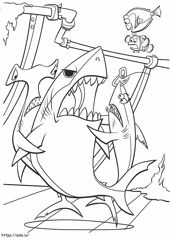 Angry Bruce A4 coloring page
