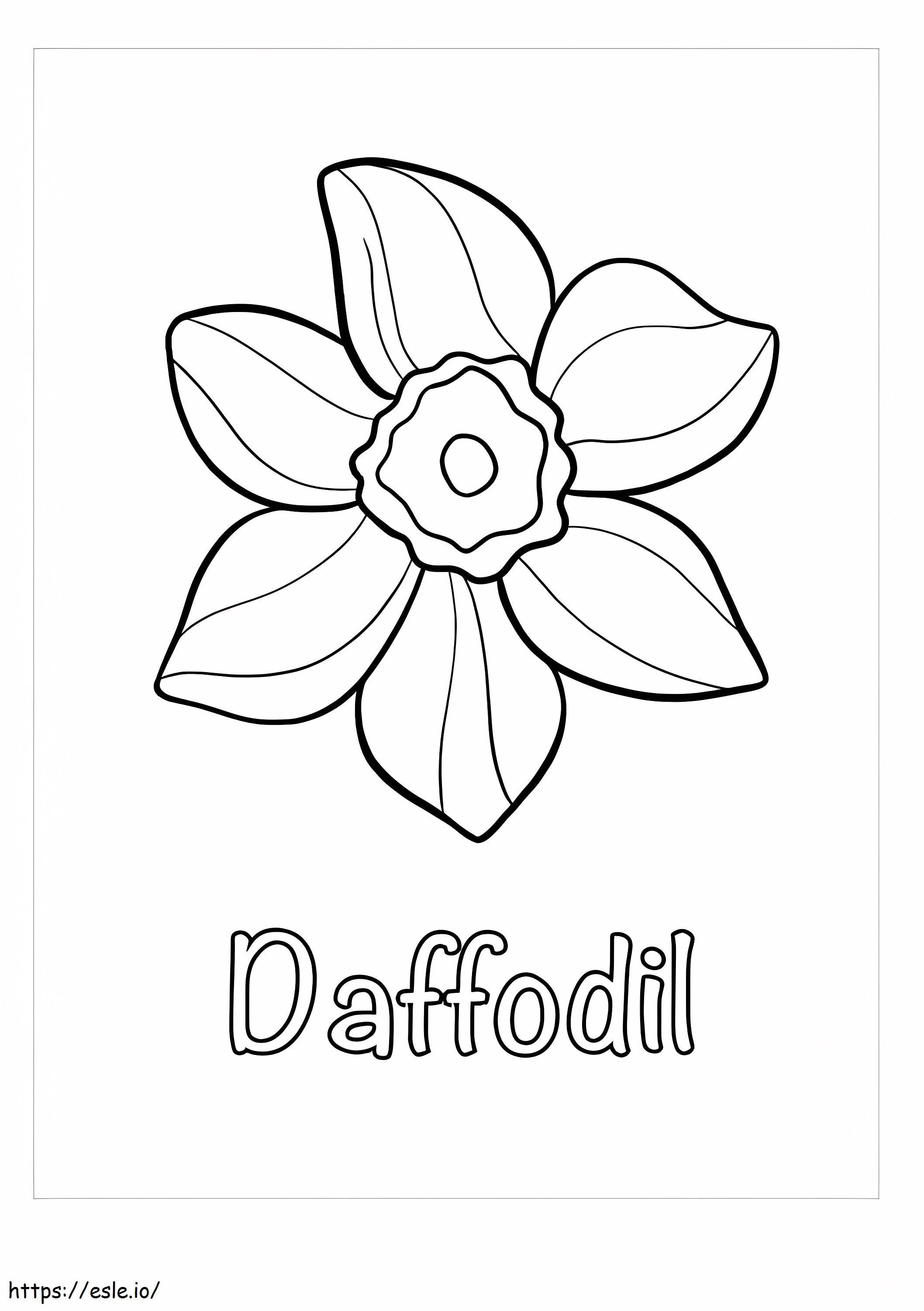 Sweet Daffodils coloring page