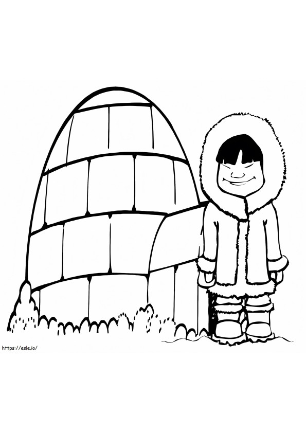 Igloo 16 coloring page