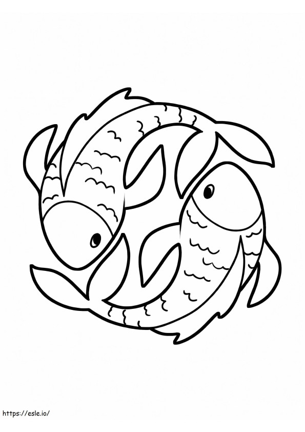 Free Pisces To Print coloring page