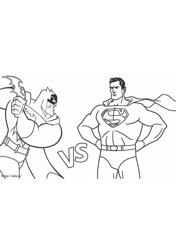 Batman Contra Superman coloring page