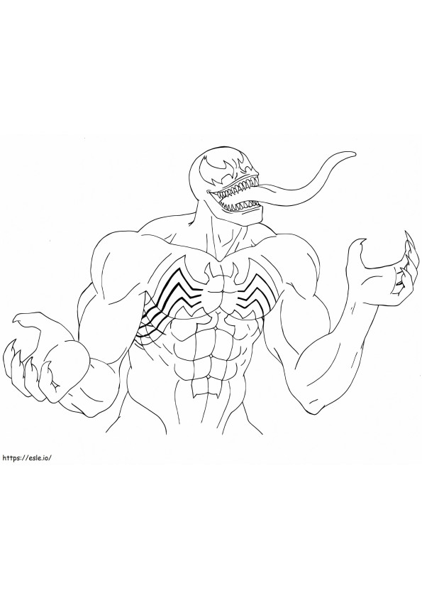 Venom Is Smiling coloring page