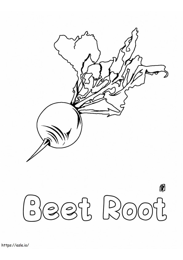 Beetroot 1 coloring page