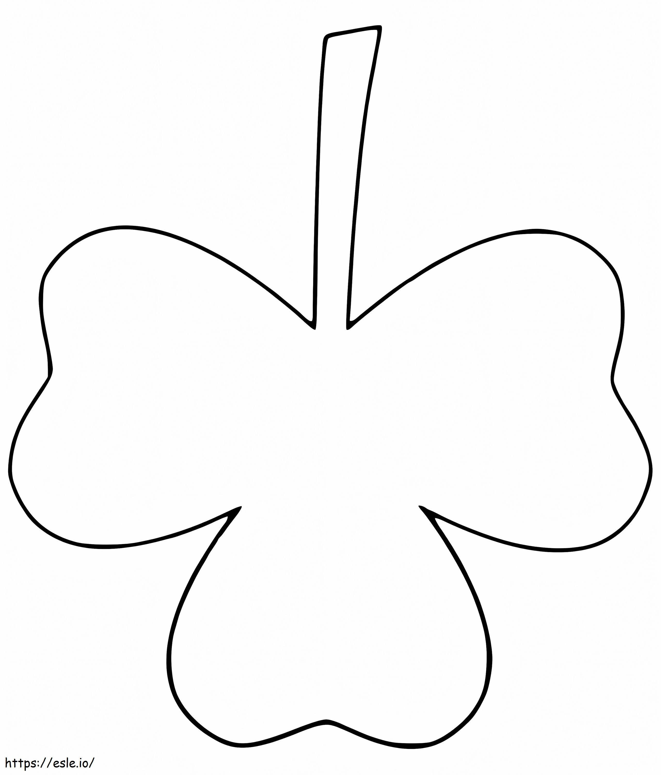 Lucky Shamrock coloring page