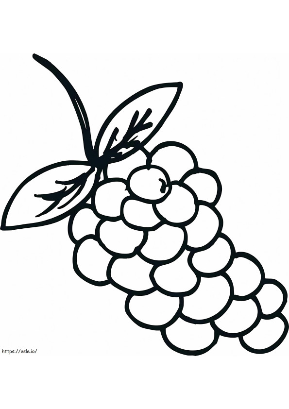 Draw Grapes coloring page