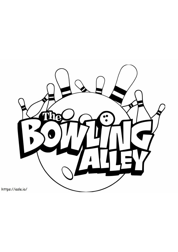 The Bowling Alley coloring page