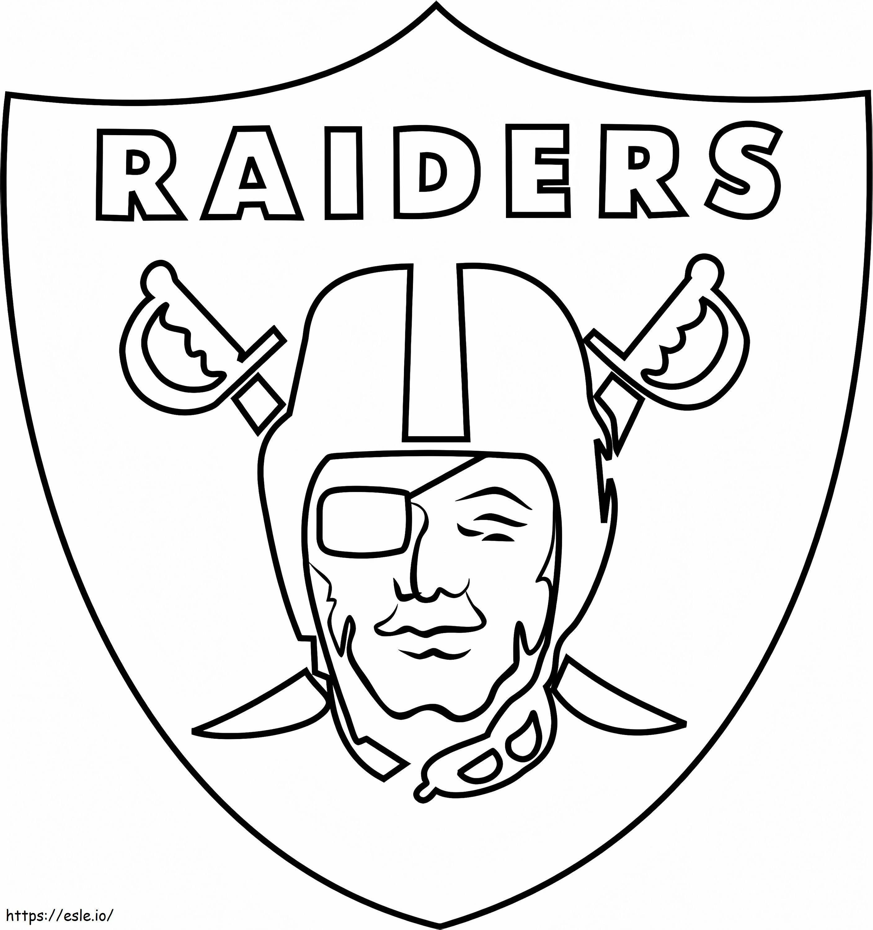 Oakland Raiders-logo kleurplaat kleurplaat