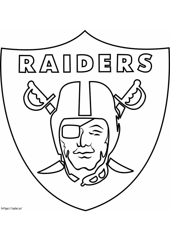 Logotipo de los Raiders de Oakland para colorear