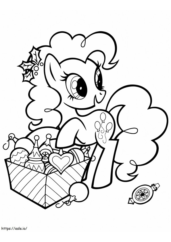 Pinkie Pie On Christmas coloring page