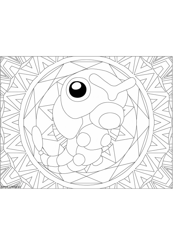 Coloriage Pokemon mandala 24 à imprimer dessin