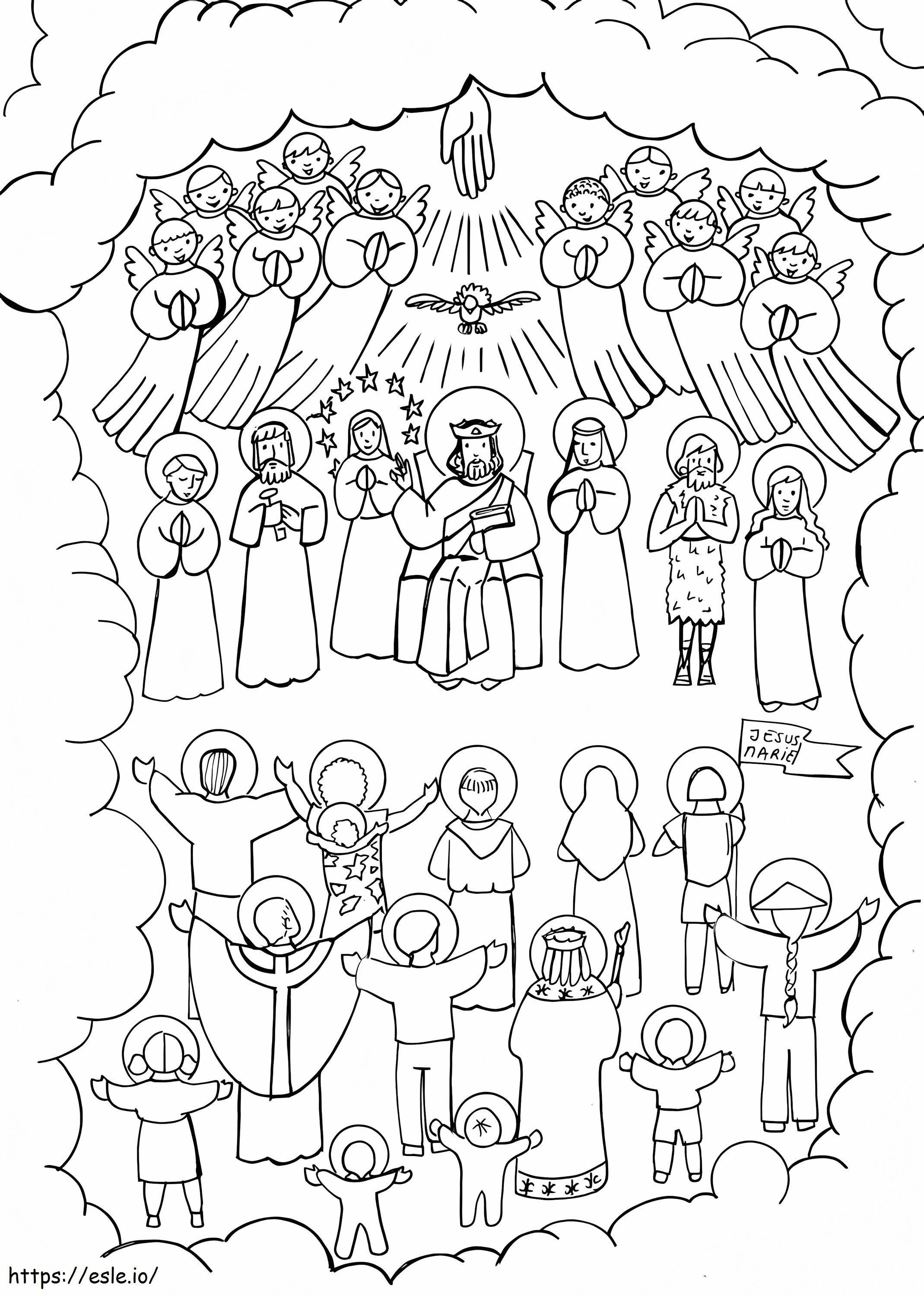 All Saints Day 3 coloring page