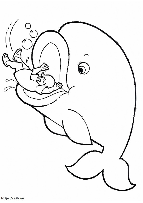 Jonah And The Whale 2 coloring page
