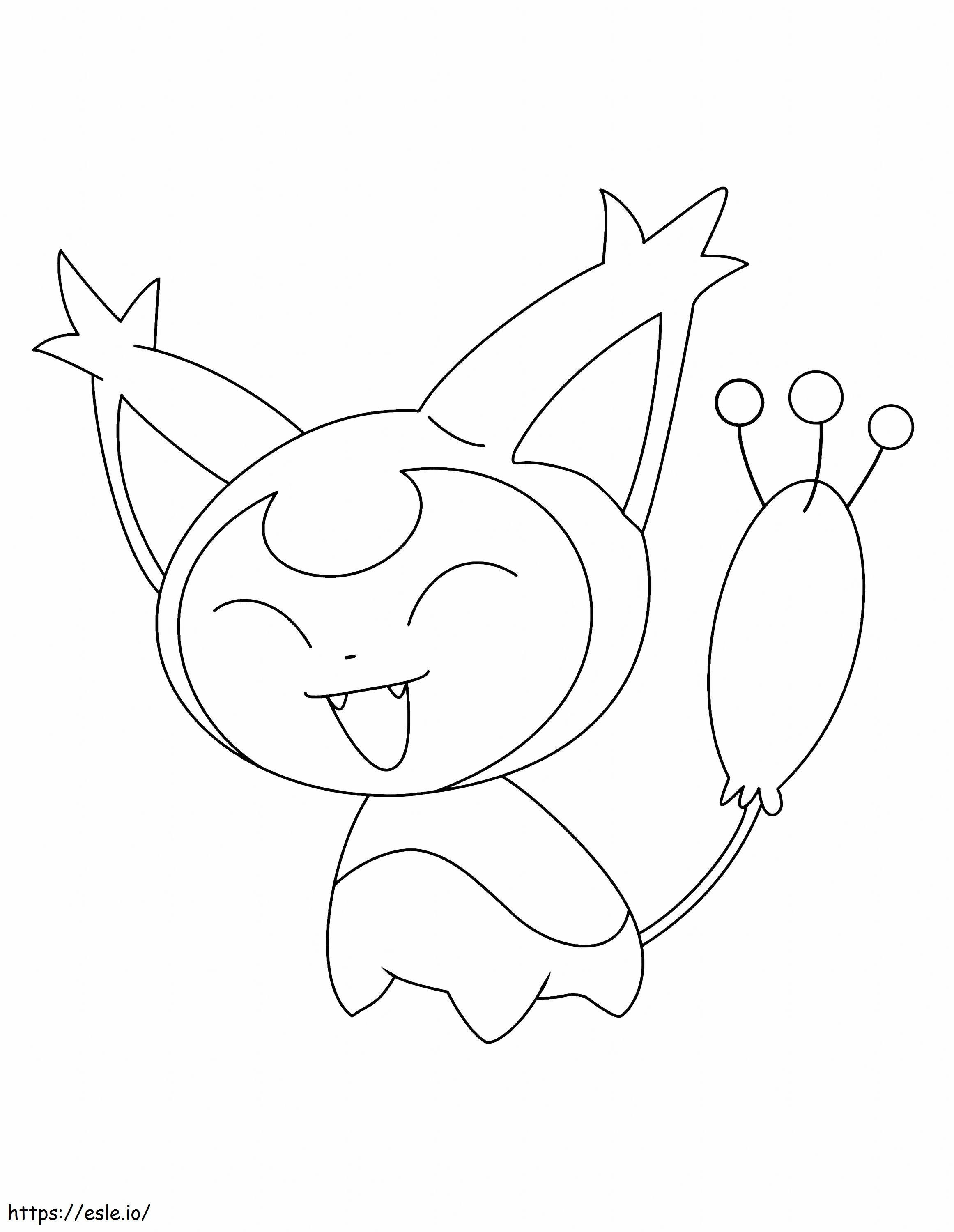 Skitty coloring page