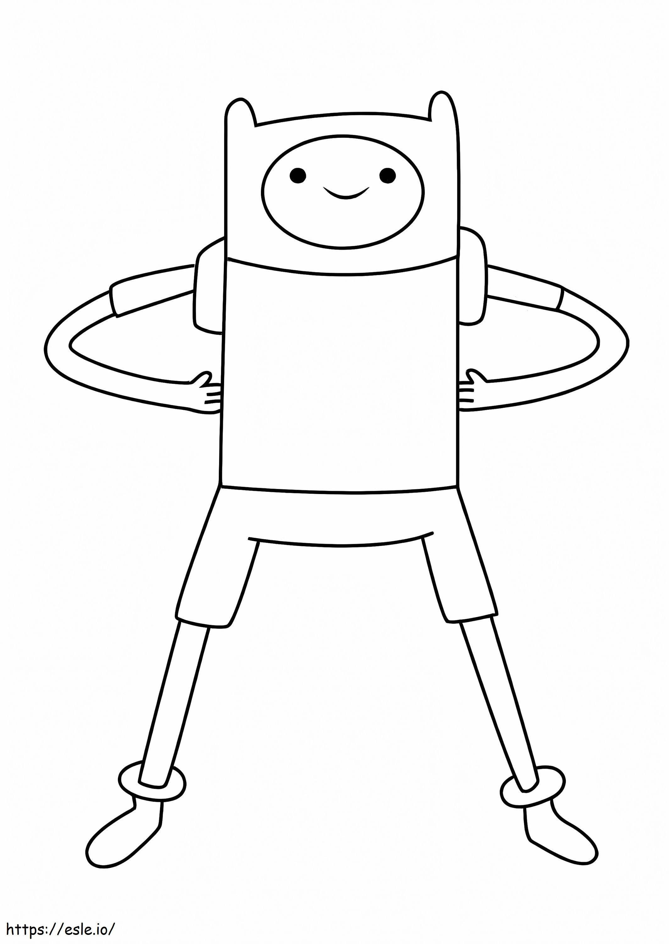 Funny Finn coloring page