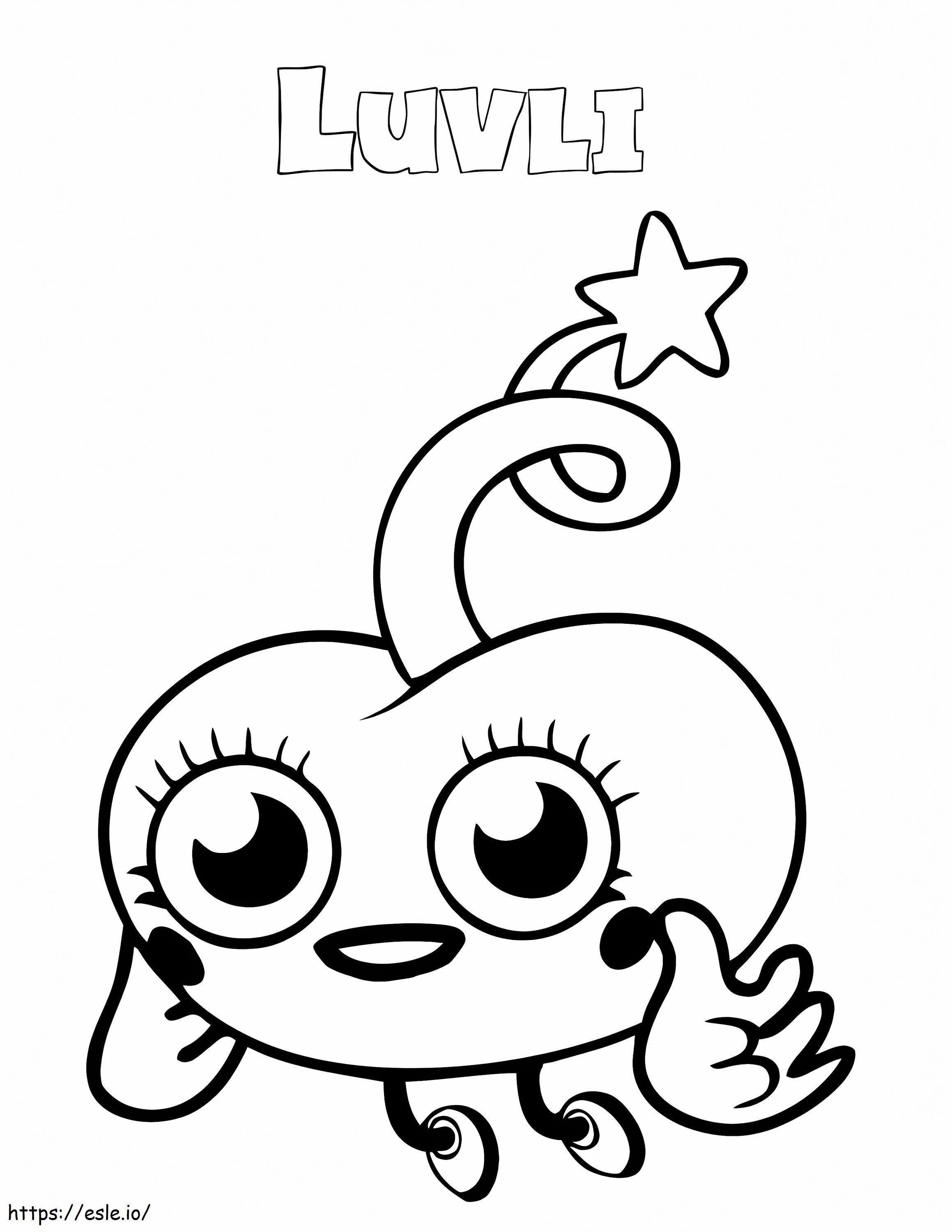 Luvli Moshi Monsters coloring page