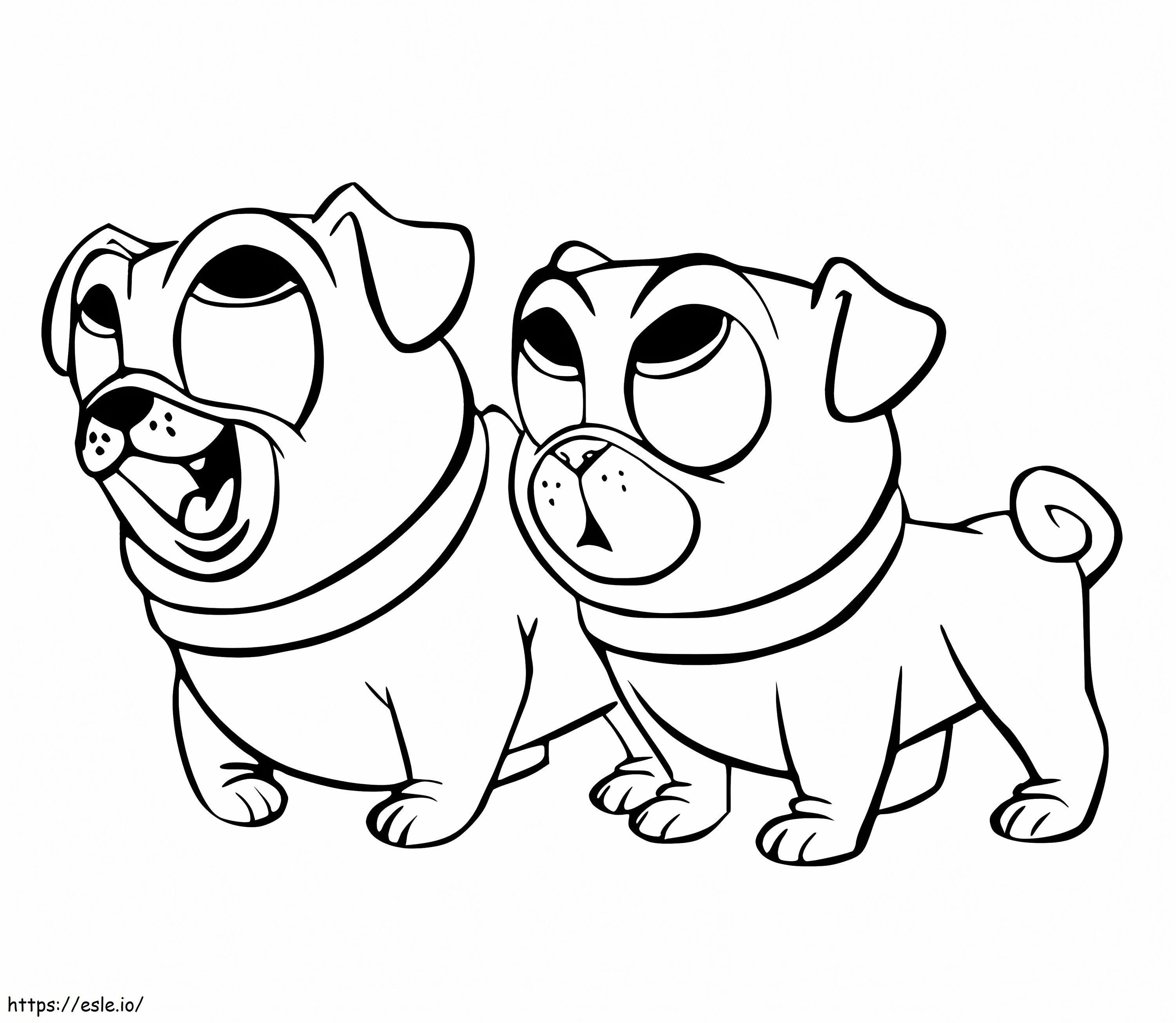 Bingo And Rolly Coloring Page 3 coloring page