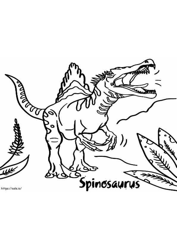 Spinosaurus 6 coloring page