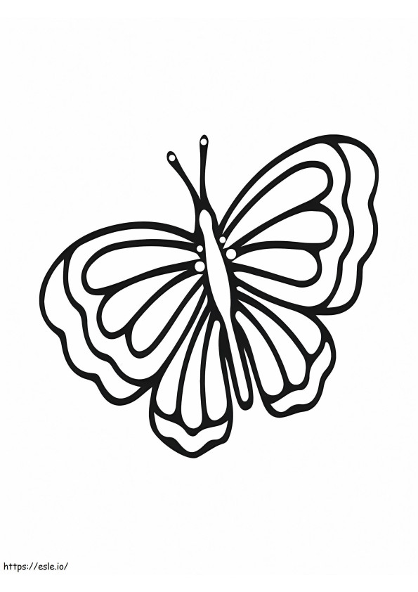 Szép kinézetű pillangó kifestő