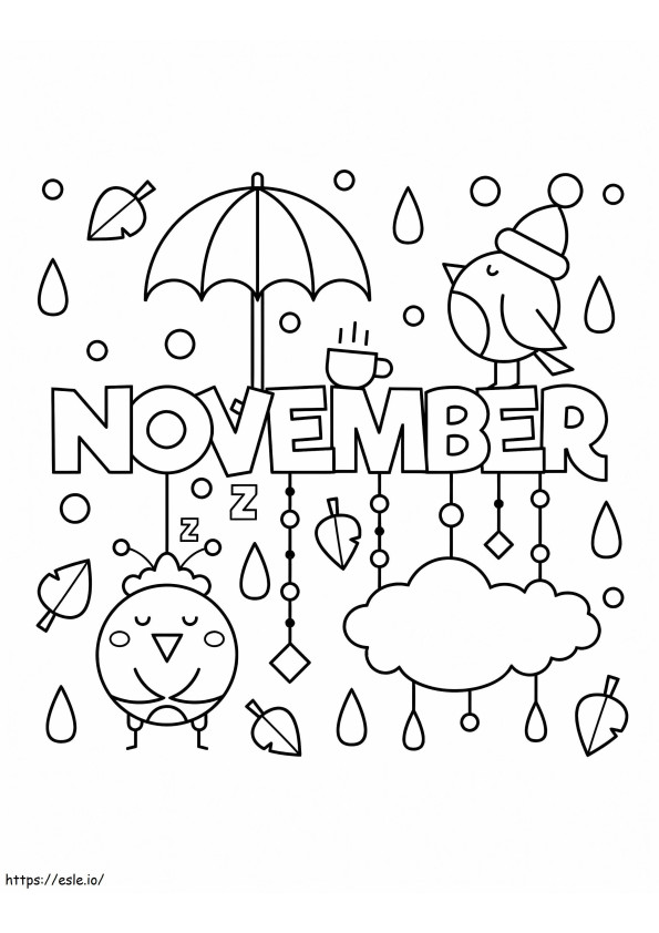 November 3 coloring page