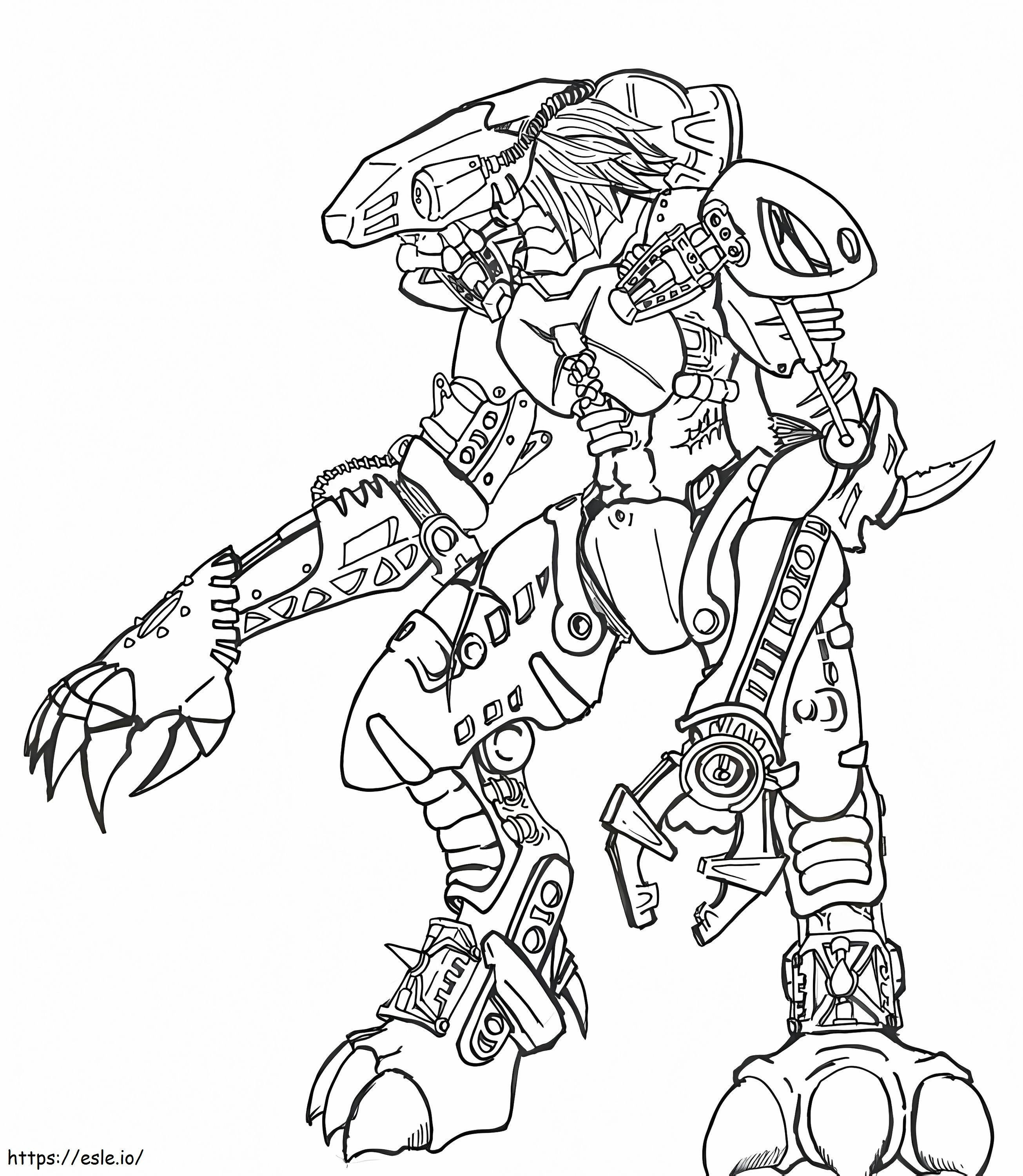 Printable Bionicle coloring page