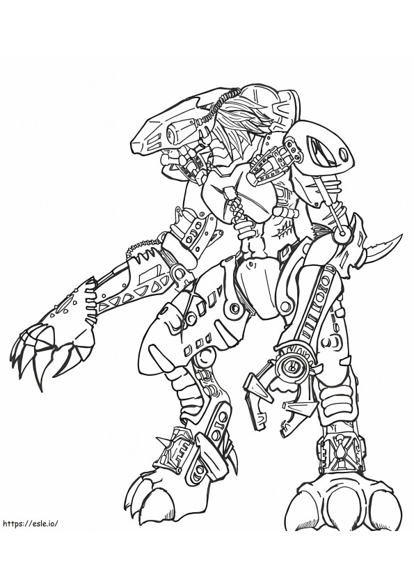 Printable Bionicle coloring page