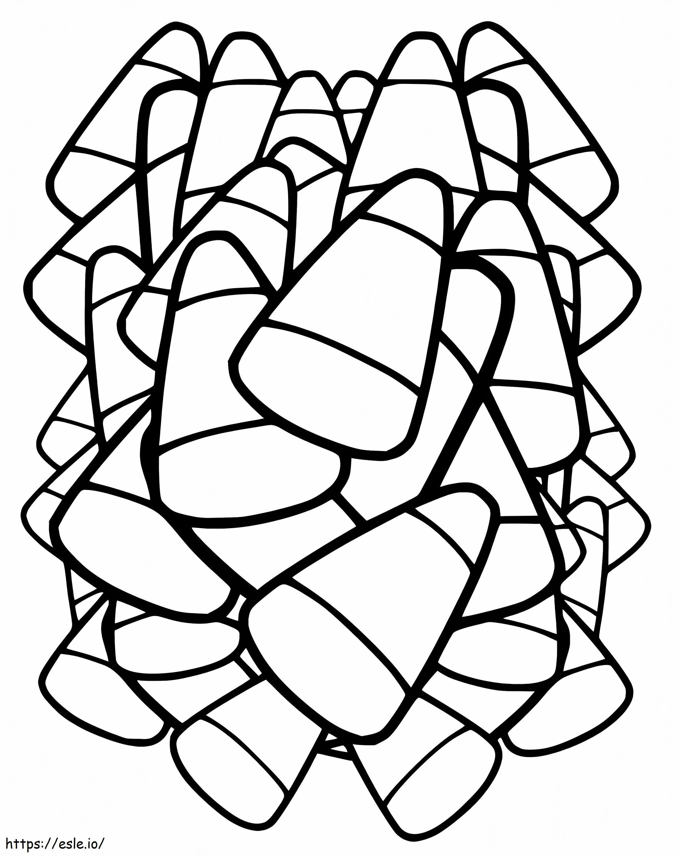 Printable Candy Corn coloring page