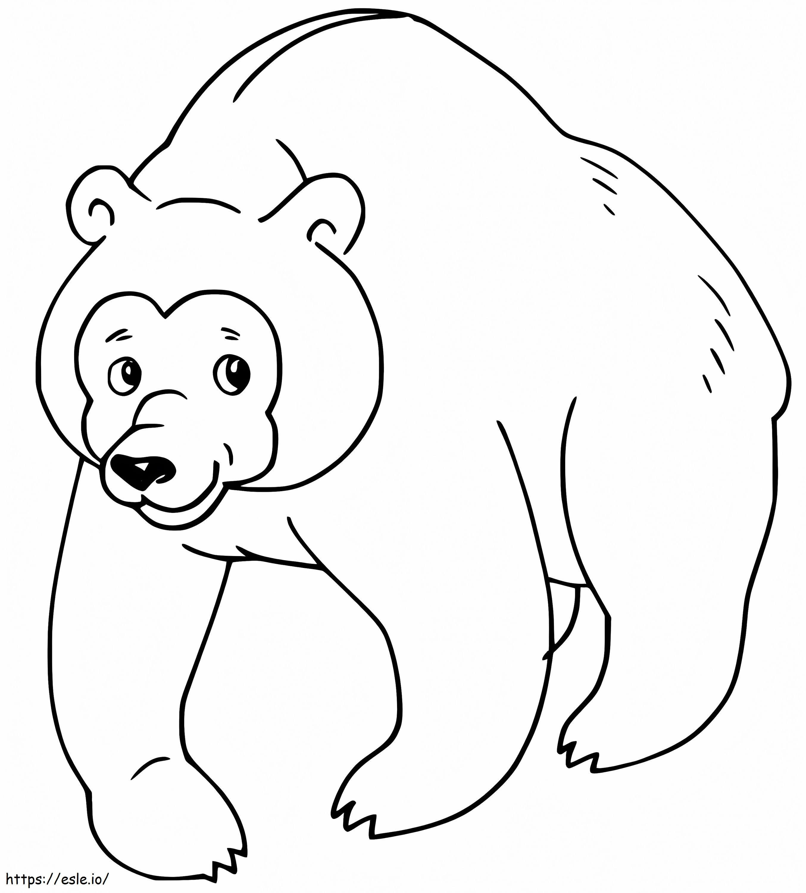 oso pardo 14 para colorear