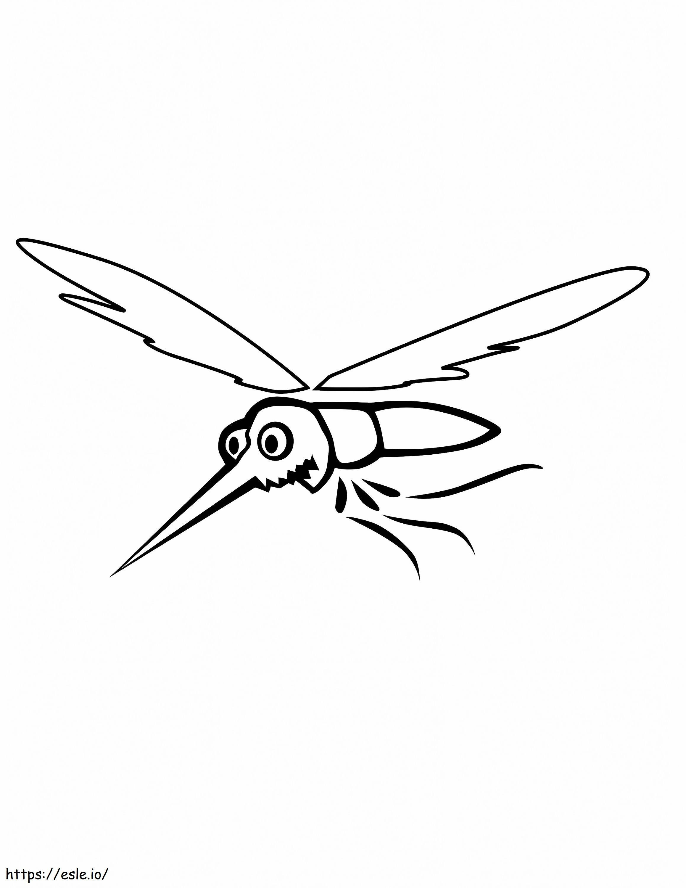 Zanzara 5 da colorare