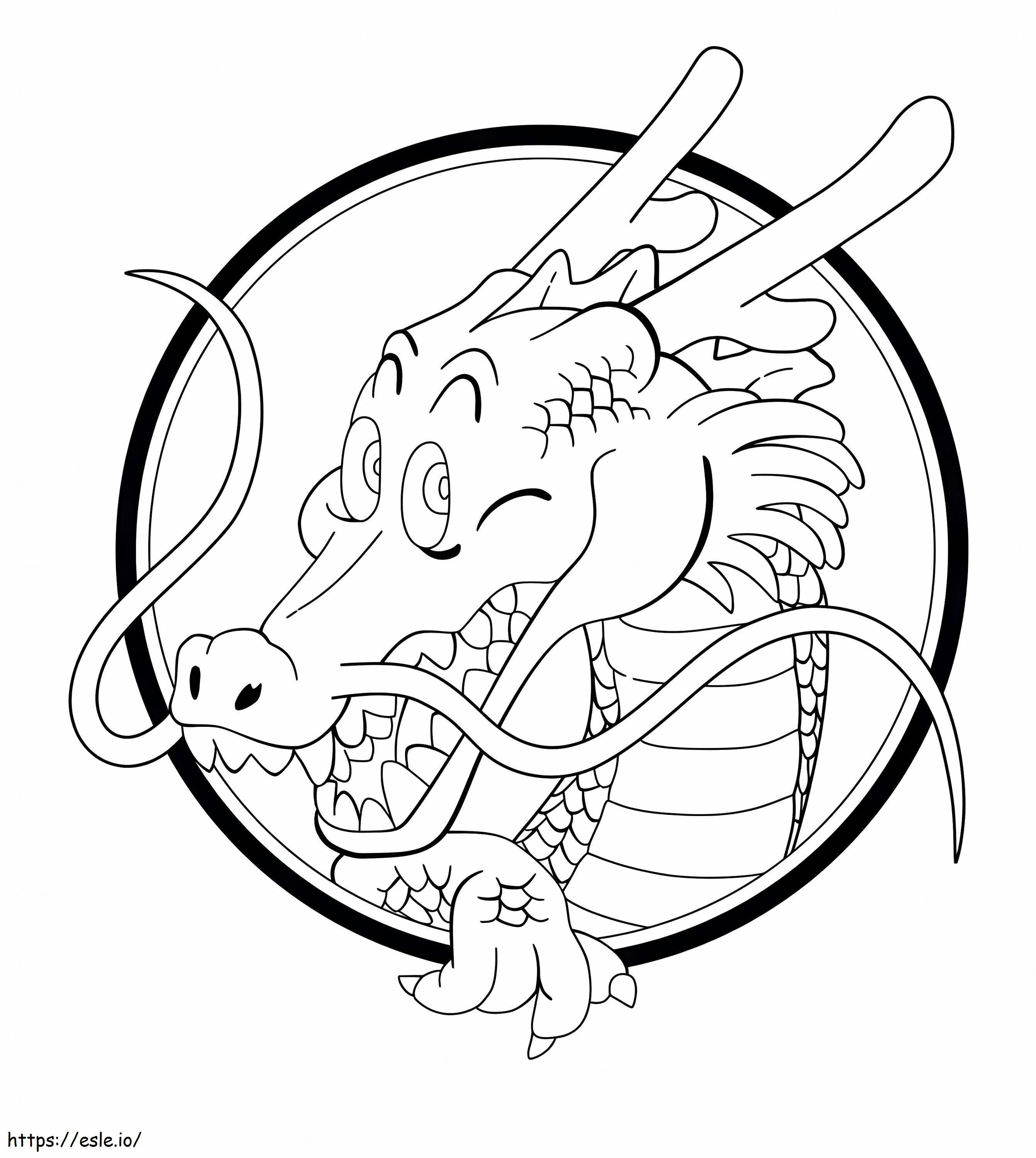 Shenron Drole coloring page