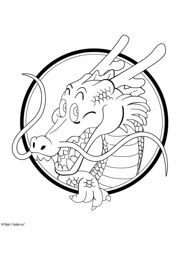 Shenron Drole coloring page