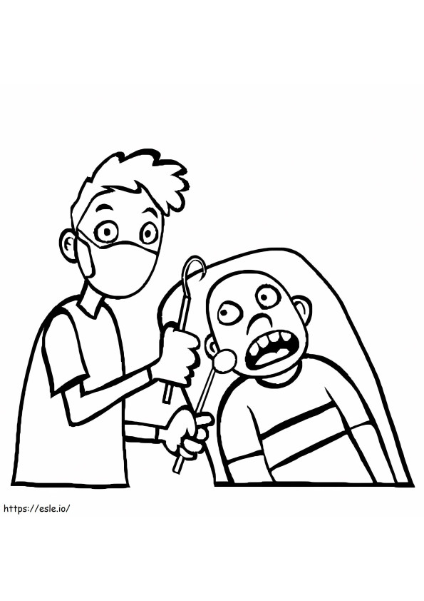 Dentist 1 coloring page