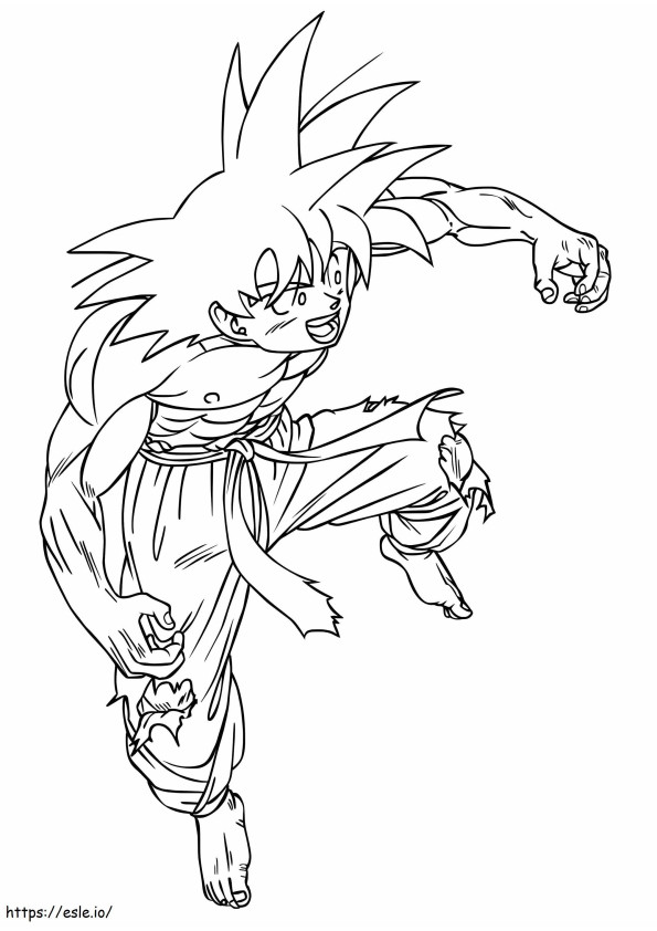 Son Goku To Print coloring page