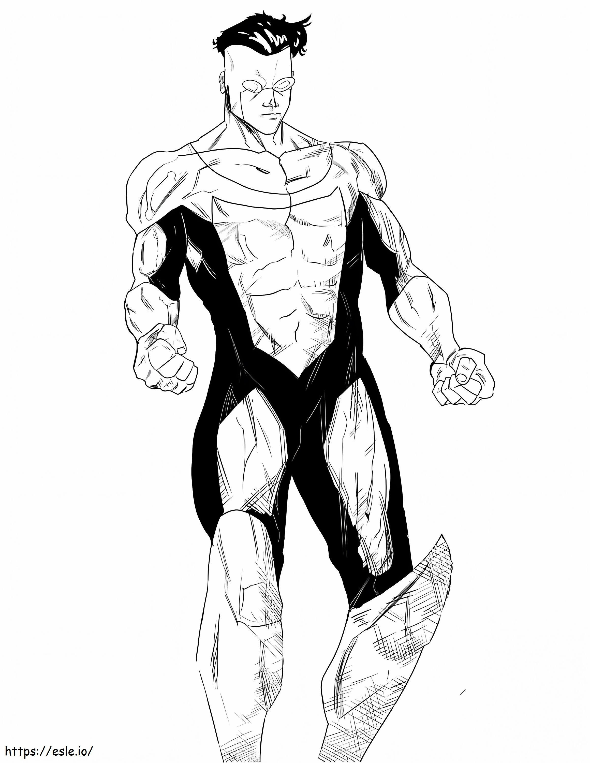 Awesome Invincible coloring page