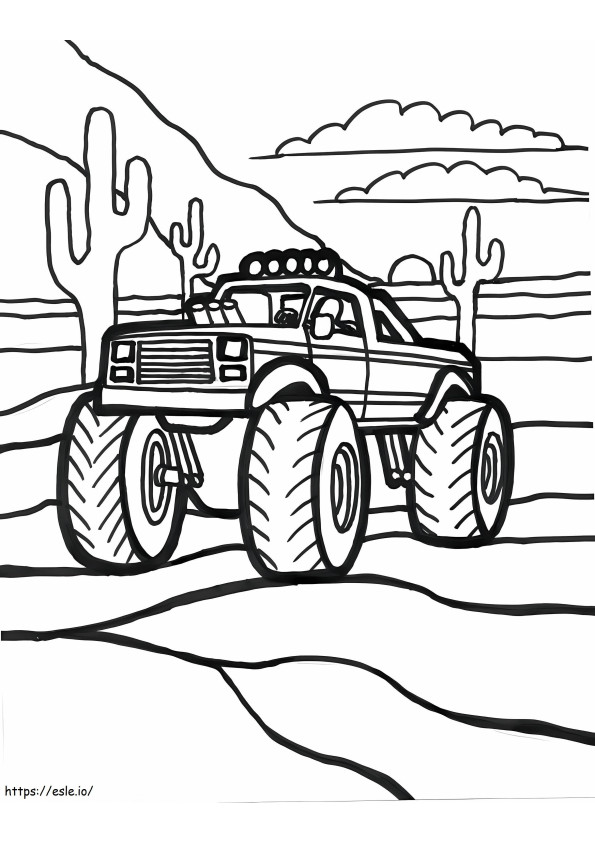 Nice Monster Truck coloring page