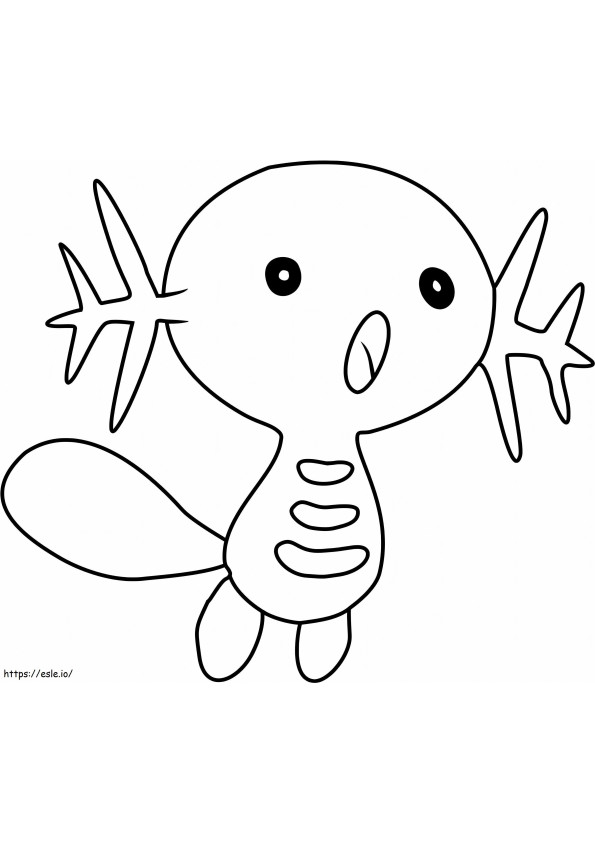 Wooper A Pokemon coloring page