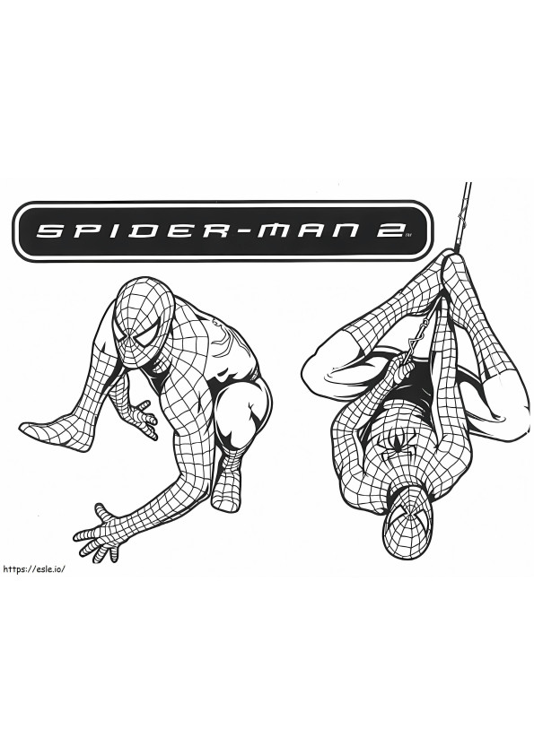 Spiderman 3 kleurplaat