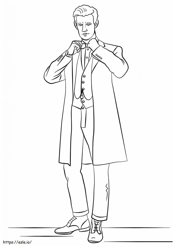 The Eleventh Doctor coloring page