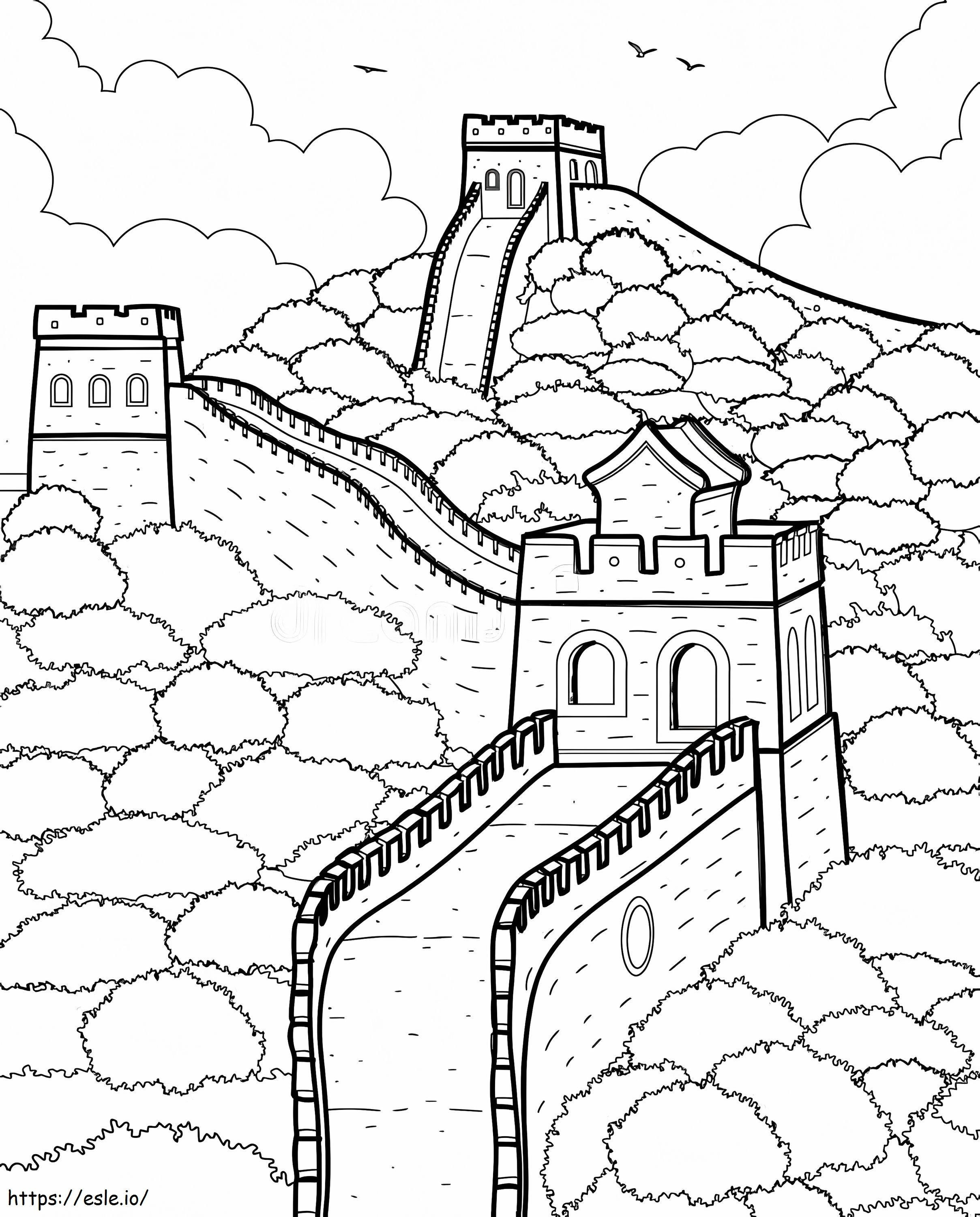 Perfect Great Wall coloring page