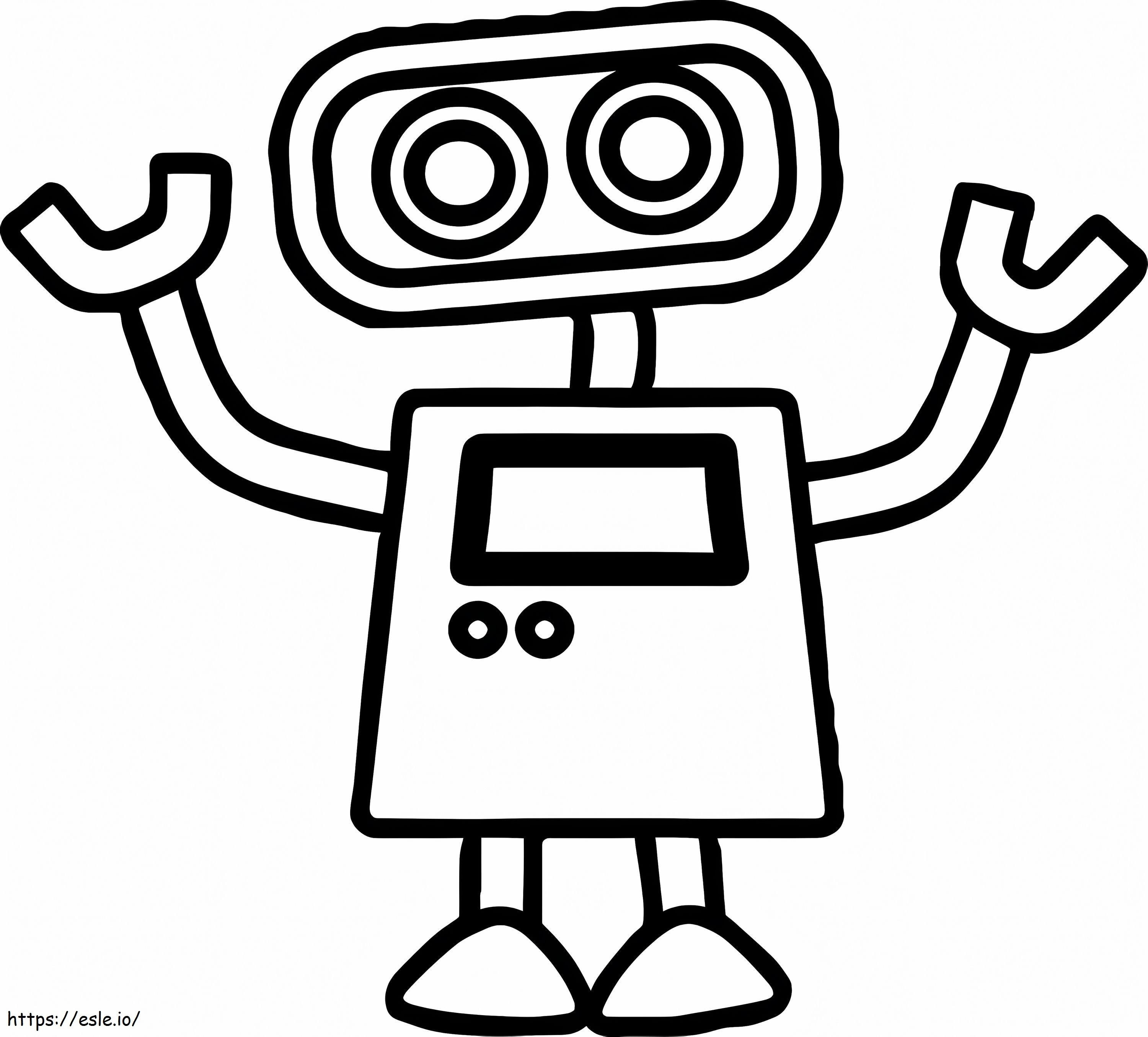 High Quality Robot Picture coloring page