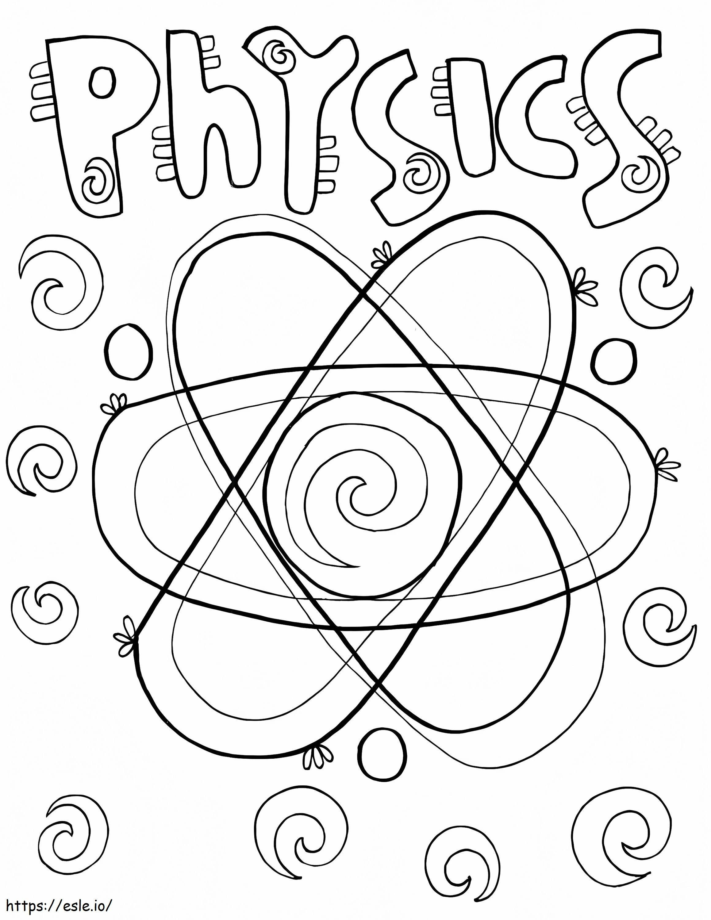 Physics Scientist coloring page