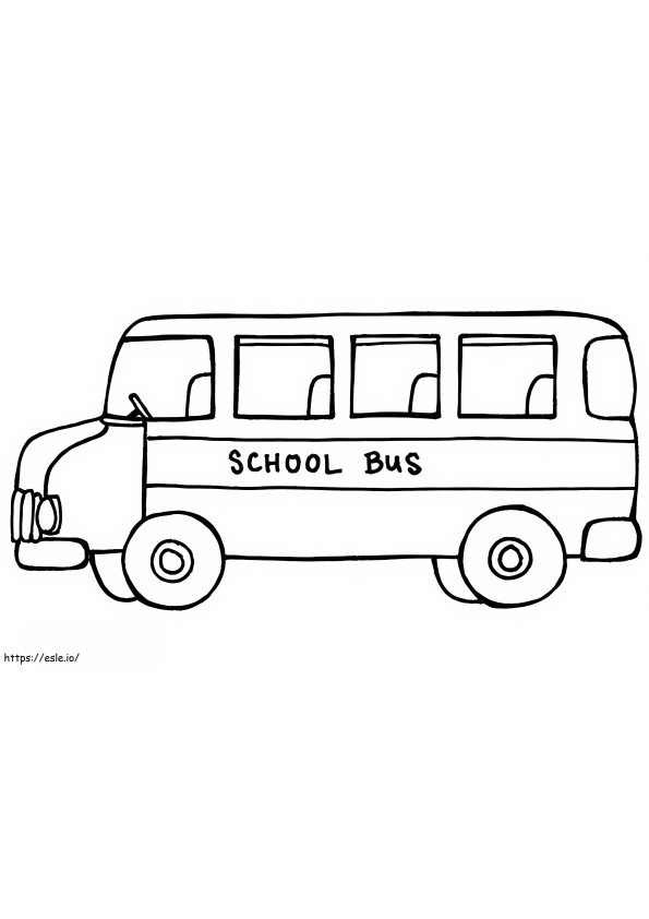 Sally Schoolbus kleurplaat