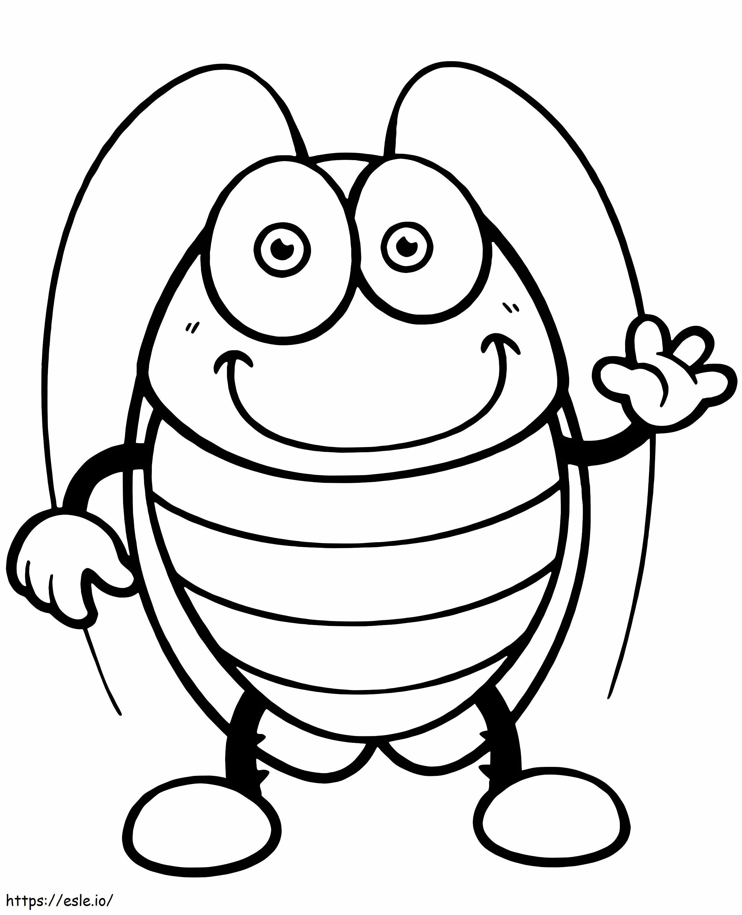 Cockroaches Smiling coloring page