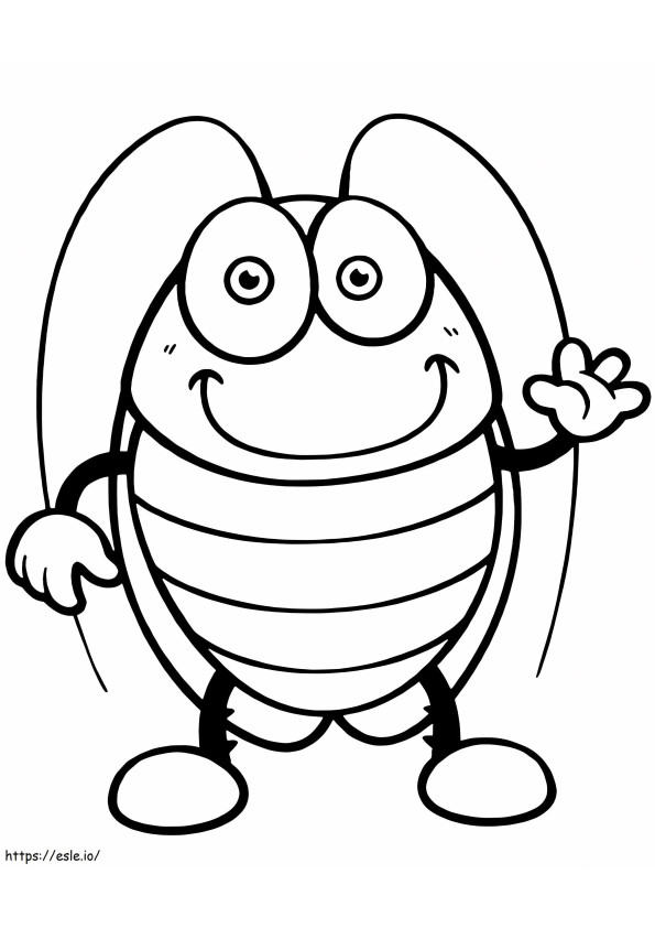 Cockroaches Smiling coloring page